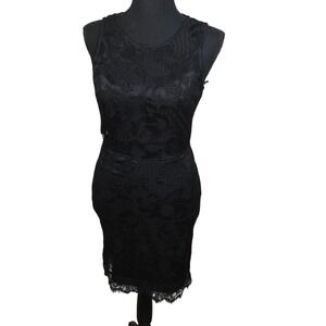 Forever 21 Black Lace Sleeveless Mini Dress Knee Length Party‎ Cocktail